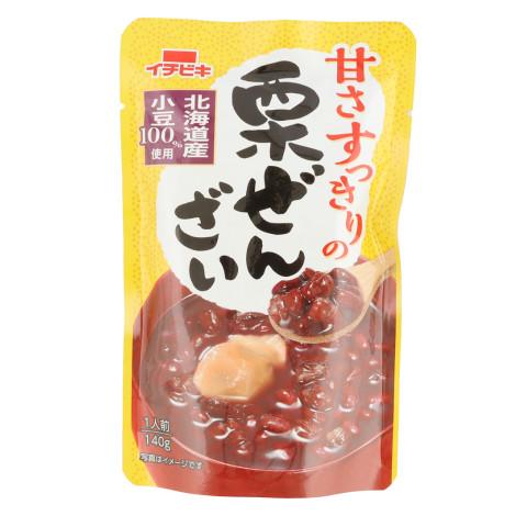 【10/17追加】【秋冬商材　3月31日まで】イチビキ　甘さすっきりの栗ぜんざい　140g