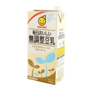 マルサン　毎日おいしい無調整豆乳　1L