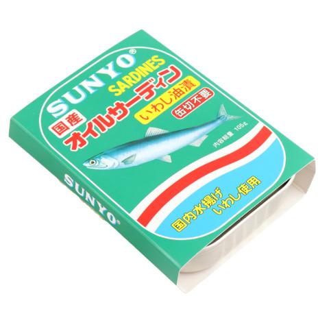 【期間限定販売　5月31日まで】サンヨー　オイルサーディン　105g