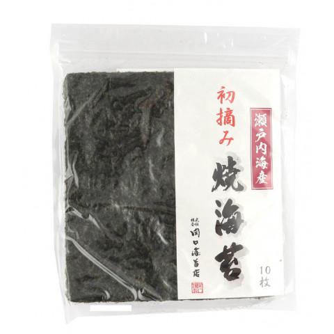 関口海苔店　瀬戸内海産初摘み焼海苔　10枚