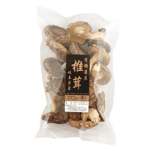 ハルカインターナショナル　岐阜県産 有機菌床乾燥椎茸　80g
