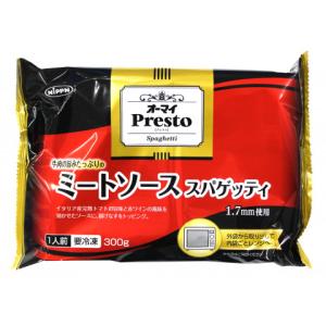ニップン　オーマイPrestoレンジ用ミートソーススパゲッティ　300g