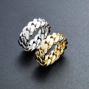 指輪 マイアミキューバンリング 幅8mm メン...の詳細画像2