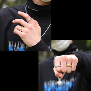 指輪 マイアミキューバンリング 幅8mm メン...の詳細画像3