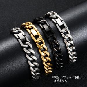 ブレスレット 喜平チェーン メンズ ステンレス...の詳細画像1