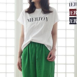 SALE [30%OFF] MICA&DEAL (マイカアンドディール) Tシャツ ロゴ ヘムラウンド フレンチスリーブ MERTON 0123109003 返品不可｜amico-di-ineya