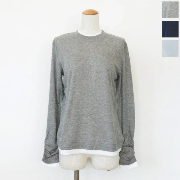 anana (アナナ) Tシャツ レイヤード シアー 長袖 クルーネック シャーリング a16-00...