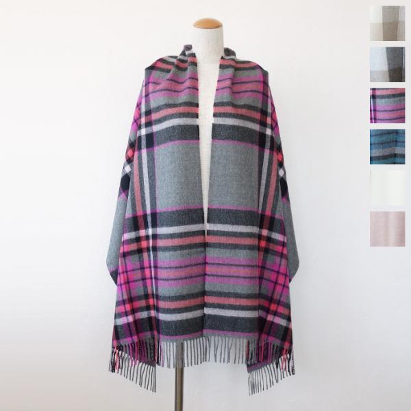 BRONTE (ブロンテ) ストール アルパカウール チェック 大判 ALPACA STOLE 60...