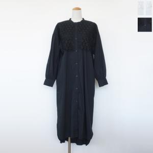 SALE [30%OFF] BEATRICE (ベアトリス) シャツ ロング ワンピース レース 長袖 バックタック ラウンドヘム ストレッチ E16408 返品不可｜amico-di-ineya