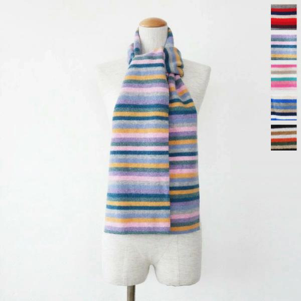 ROBERT MACKIE (ロバートマッキー) マフラー ウール マルチボーダー S325