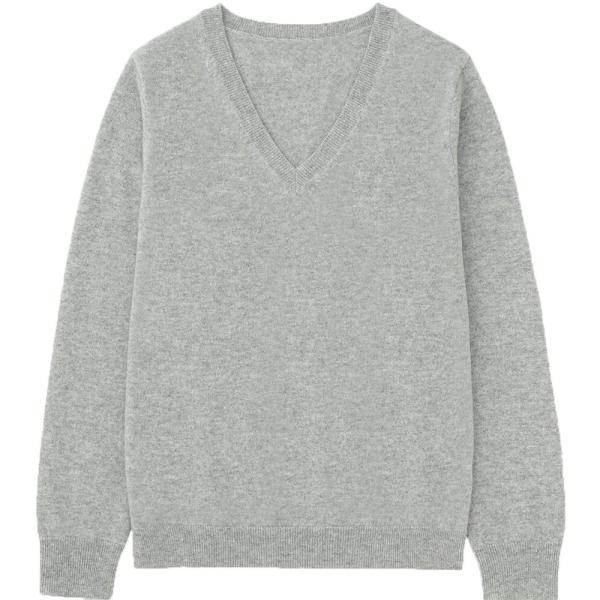 ウール混スクールセーターＶネックセーター毛15％アクリル85％薄手 春、秋装 スクールニット男女兼用