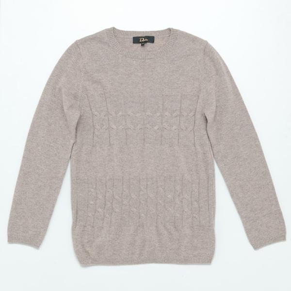 Deaier カシミヤ/ウール混クルーネックニットレディースセーター