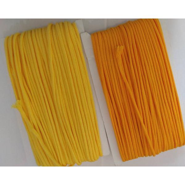 巾着用の紐・アクリルスピンドル紐・5ｍｍ(中)黄色・オレンジ/給食袋・お弁当袋に使える