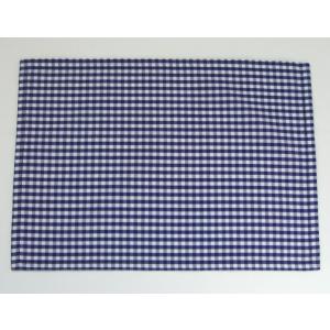 ランチョンマット30×20（A4サイズ）【緑に赤水色のチェック柄】綿