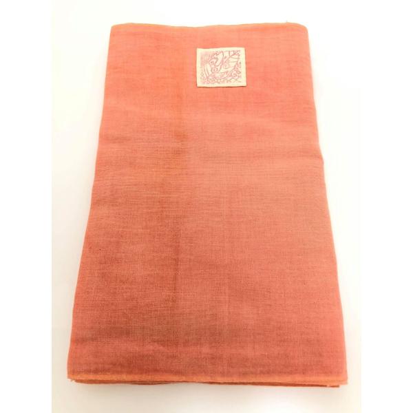 天然素材草木染めのさらし 抱っこ紐・おんぶ紐☆あかね染め あかね色インテリア 防災グッズにも　5ｍ ...