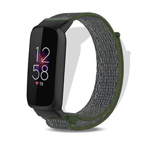 [MosFoil] Fitbit Luxe 対応 バンド 交換ベルト ベルクロデザイン サイズ調節可能 編組バンド ナイロン製 弾力性 柔らかく快適の商品画像