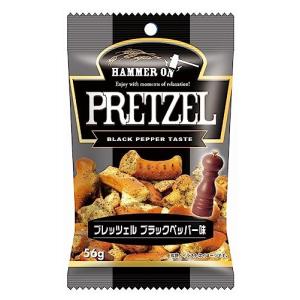 宮田 ハンマーオンプレッツェル ブラックペッパー味 56g×10袋の商品画像