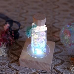 ハーバリウム ガラス 瓶 ボトル LEDコース...の詳細画像2