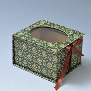 ダマスクペーパーボックス 緑3個 フラワーアレンジメント