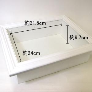 プリザーブドフラワー 花材 モールドフレーム白...の詳細画像1