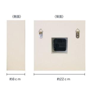 花時計 正方形 ホワイト フラワーアレンジメン...の詳細画像5