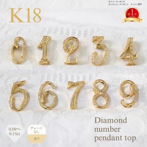 SJX DIAMOND NUMBER CHARM 「8」 K18 YG 6ZC0118 ダイヤペンダント