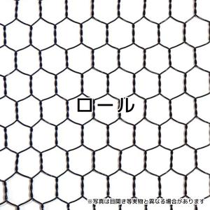 ビニール亀甲金網ブラック 目開き 16mm #20 線径 0.85mm サイズ 910mm