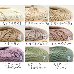 毛糸 春夏 あみもねっと 麻糸 リネン 合太の詳細画像2