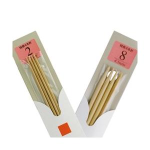 ダイヤモンド毛糸 竹あみ針特長４本針 ８〜１５号 棒針