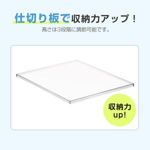仕切り板 2枚 フィギュアケース専用 透明 ポ...の詳細画像1