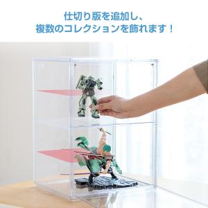 仕切り板 2枚 フィギュアケース専用 透明 ポ...の詳細画像2