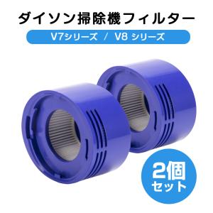 ダイソン掃除機フィルター V8 V7 シリーズ 2個セット プレフィルターフィルター 交換フィルター フィルタ 互換フィルター 部品 高品質HEPAフィルタ