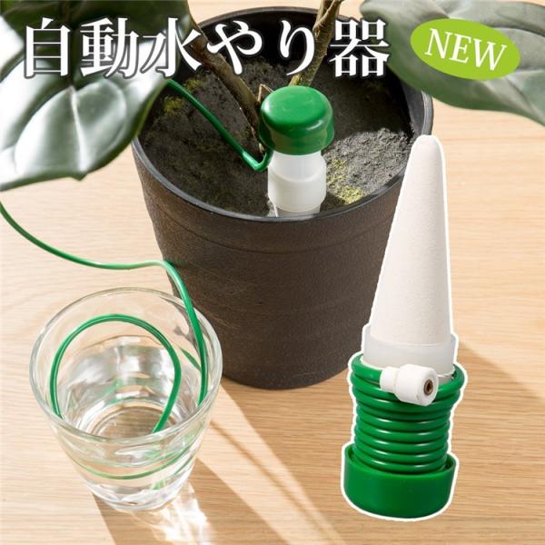 水やり当番 小型 自動給水器 植物 水やり器 水遣り 自動水遣り器 鉢植え 園芸 ガーデニング 留守...