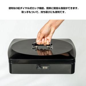 手提げ金庫 ダイヤル式 A4 大容量 M300...の詳細画像2