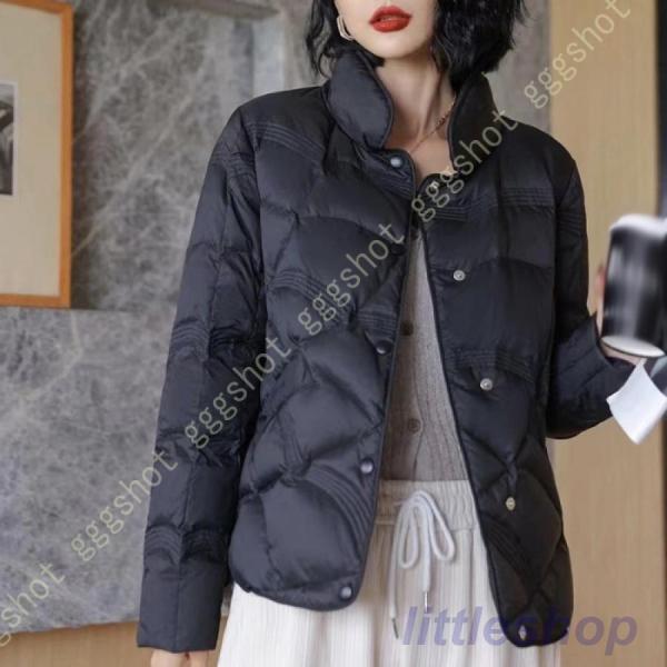 ダウンジャケット レディース ショート コート アウター 秋冬 S〜3XL ストレッチ 立ち襟 キル...