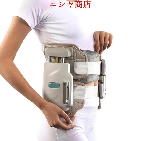 腰椎椎間板牽引装置、腰の痛みを軽減するためのバック減圧腰椎牽引ベルト、腰の問題を修正および治療でき、...