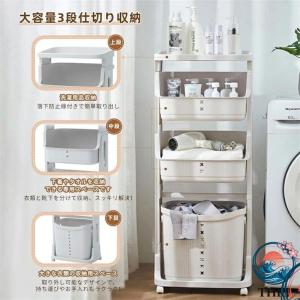 ランドリーワゴン ランドリー バスケット キャ...の詳細画像1