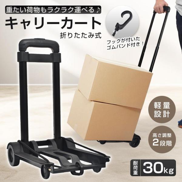 キャリーカート ショッピングカート 買い物カート カート 台車 折りたたみ 軽量 2輪 おしゃれ 買...