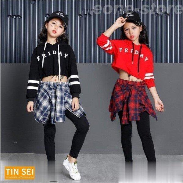 キッズダンス衣装 ヒップホップ キッズ ダンス衣装  子供服 セットアップ トップス パンツ チア ...