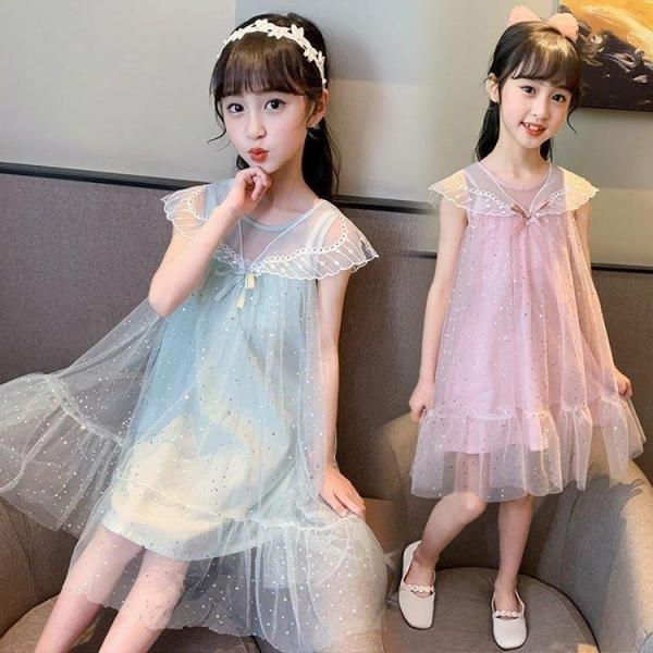 子供ドレス ワンピース 子ども服 キッズドレス 女の子 韓国子供服 結婚式 80 90 100 11...