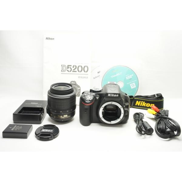 【適格請求書発行】美品 Nikon ニコン D5200 ボディ + AF-S DX 18-55mm ...