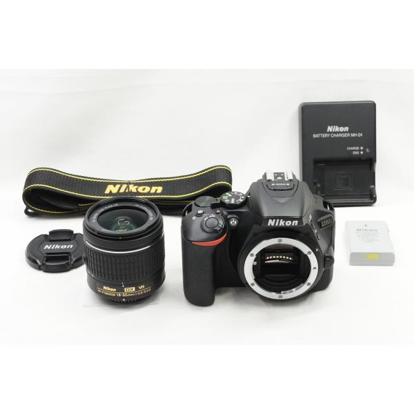 【適格請求書発行】美品 Nikon ニコン D5600 + AF-P DX 18-55mm VR レ...