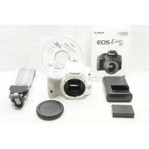 【適格請求書発行】美品 Canon キヤノン EOS Kiss X7 ボディ デジタル一眼レフカメラ ホワイト【アルプスカメラ】240504g｜amity0925