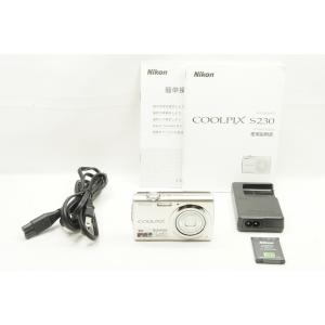 【適格請求書発行】Nikon ニコン COOLPIX S230 コンパクトデジタルカメラ シルバー【アルプスカメラ】240513r｜amity0925