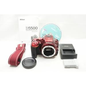 【適格請求書発行】Nikon ニコン D5500 ボディ デジタル一眼レフカメラ レッド【アルプスカメラ】240516c｜amity0925