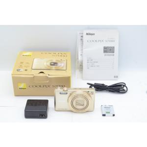 中古】Nikon製 デジカメ COOLPIX S7000 ゴールド/1602万画素 液晶画面  