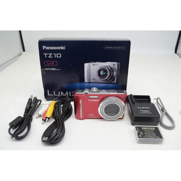 Panasonic パナソニック LUMIX DMC-TZ10 コンパクトデジタルカメラ レッド 元...