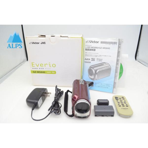 美品 JVC ケンウッド Everio GZ-MG840 デジタルビデオカメラ レッド 元箱付 25...