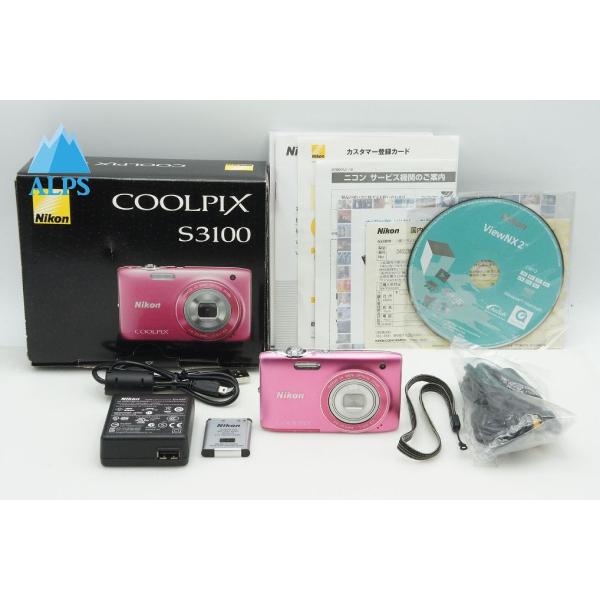Nikon ニコン COOLPIX S3100 コンパクトデジタルカメラ フレッシュピンク 元箱付 ...