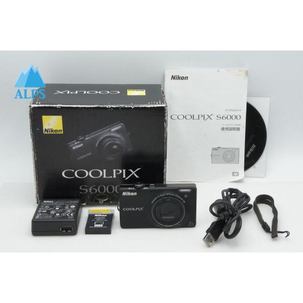 Nikon ニコン COOLPIX S6000 コンパクトデジタルカメラ ノーブルブラック 元箱付 ...